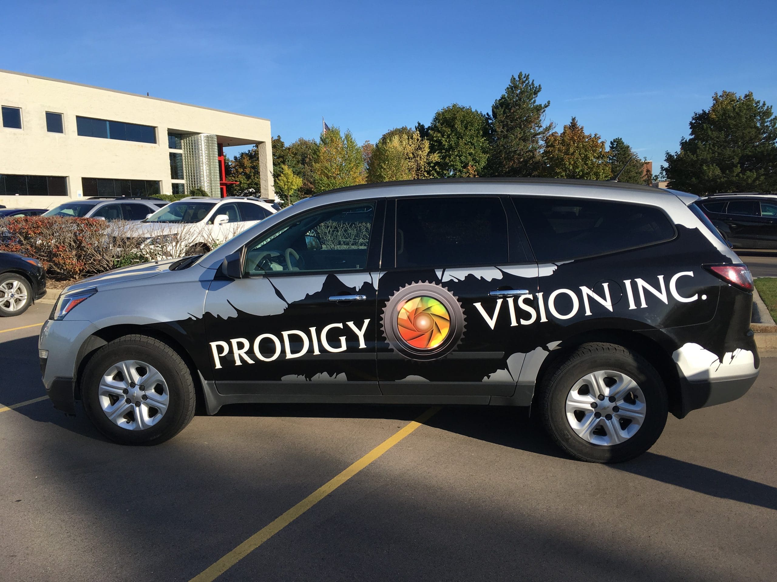 Chevy Traverse Partial Wrap