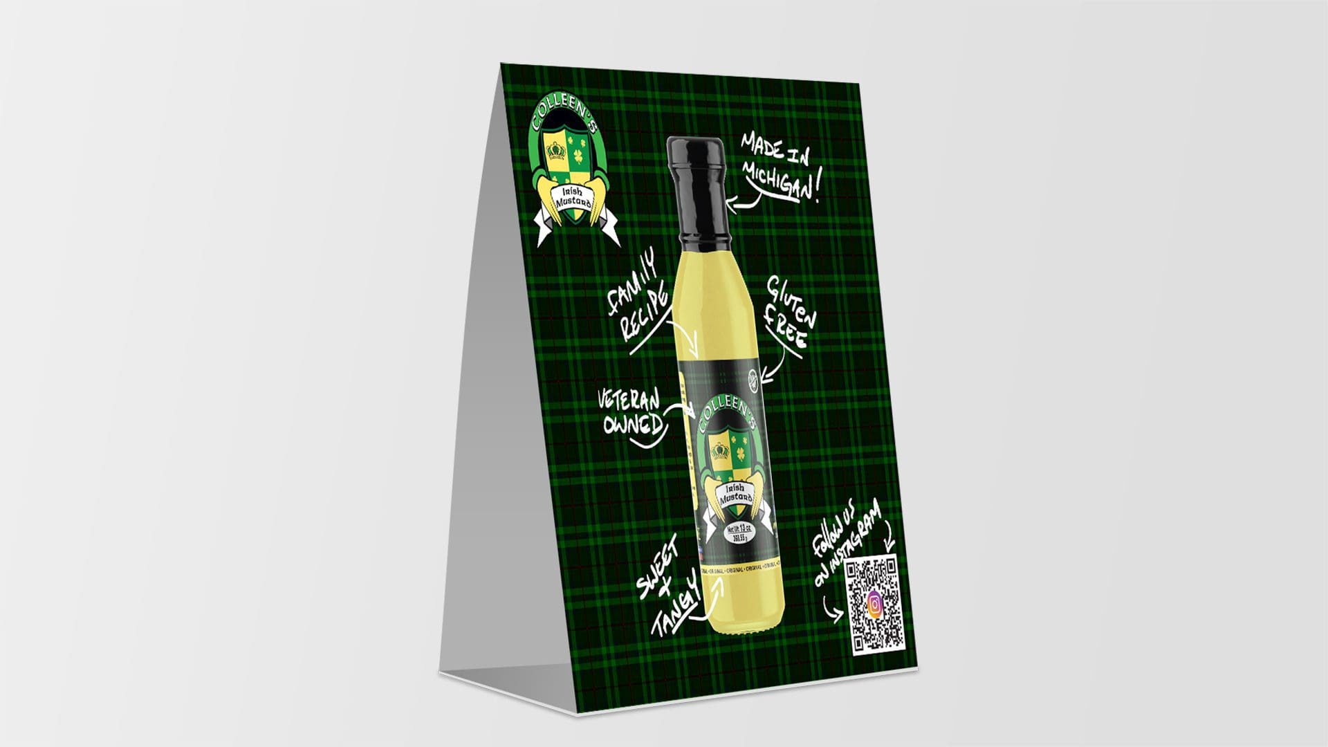 Colleens Irish Mustard - Shelf Talker Mockup