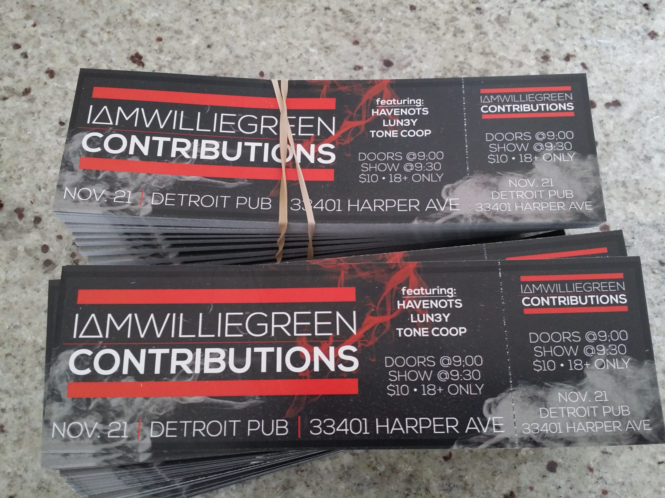 Detroit Pub - Event Tickets with Stub