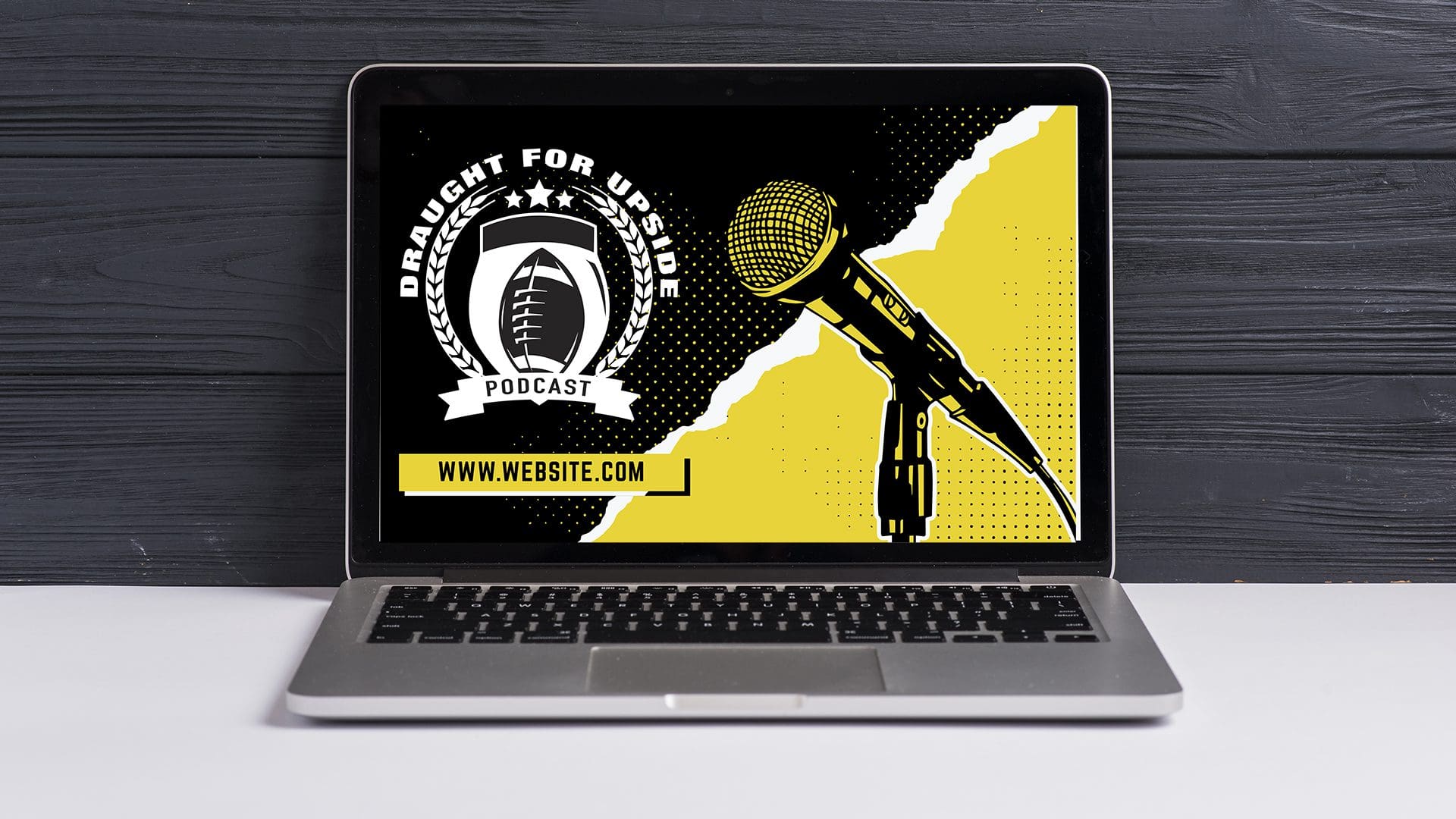 Draught for Upside – Logo Computer Mockup 01