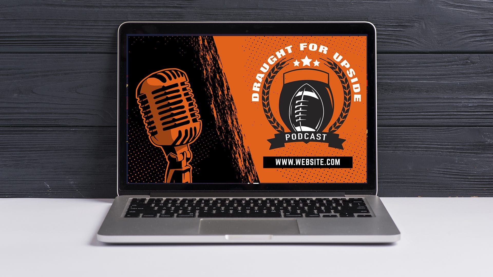 Draught for Upside – Logo Computer Mockup 04