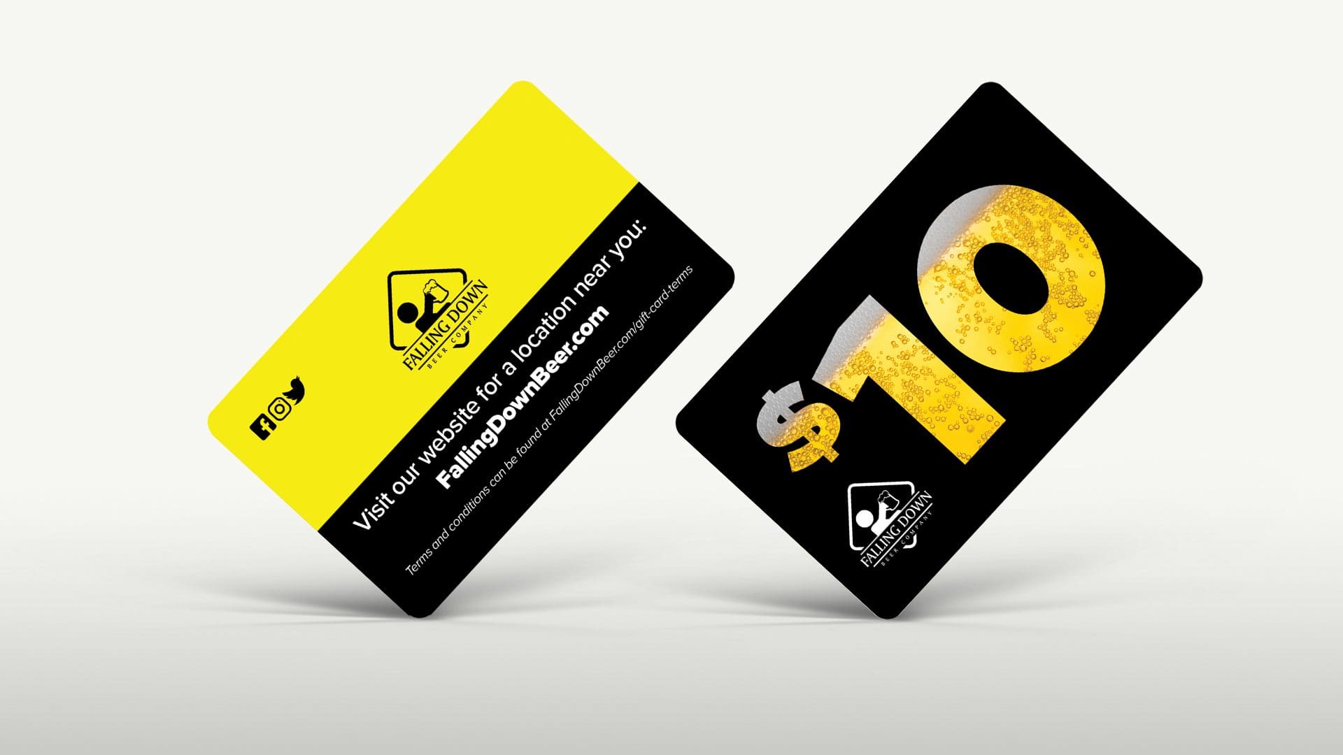 Falling Down Beer Co – Gift Cards Mockup 04