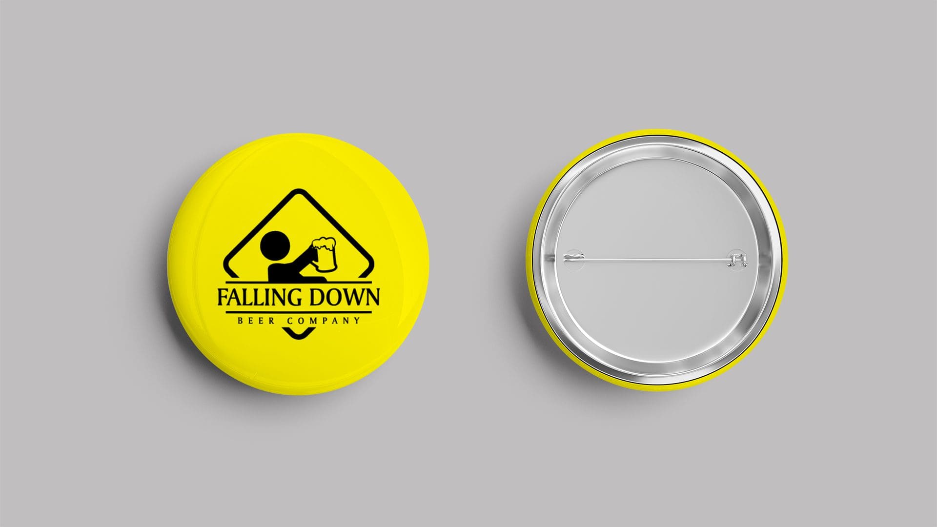 Falling Down Beer – Pins Mockup 03