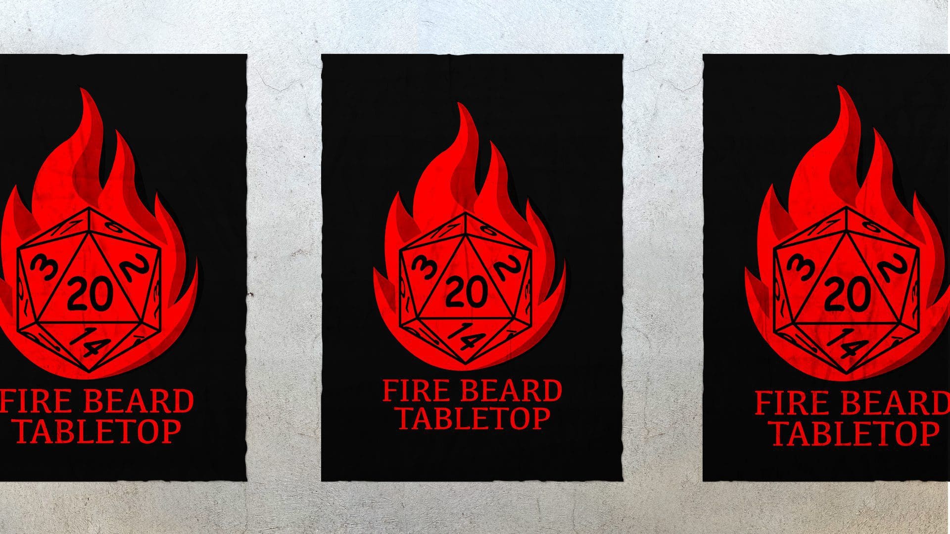 Fire Beard – Logo Concept Mockup 01