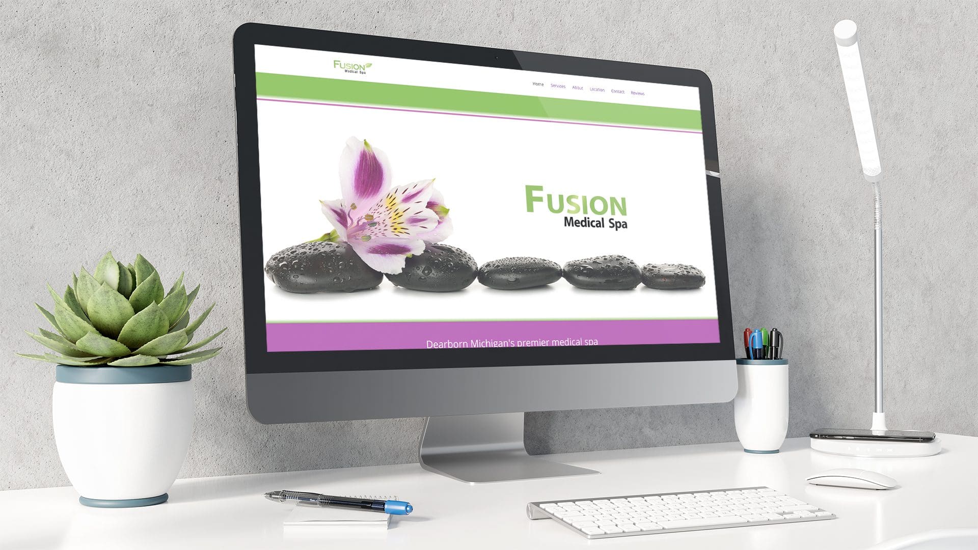 Fusion Spa - Website mockup 02
