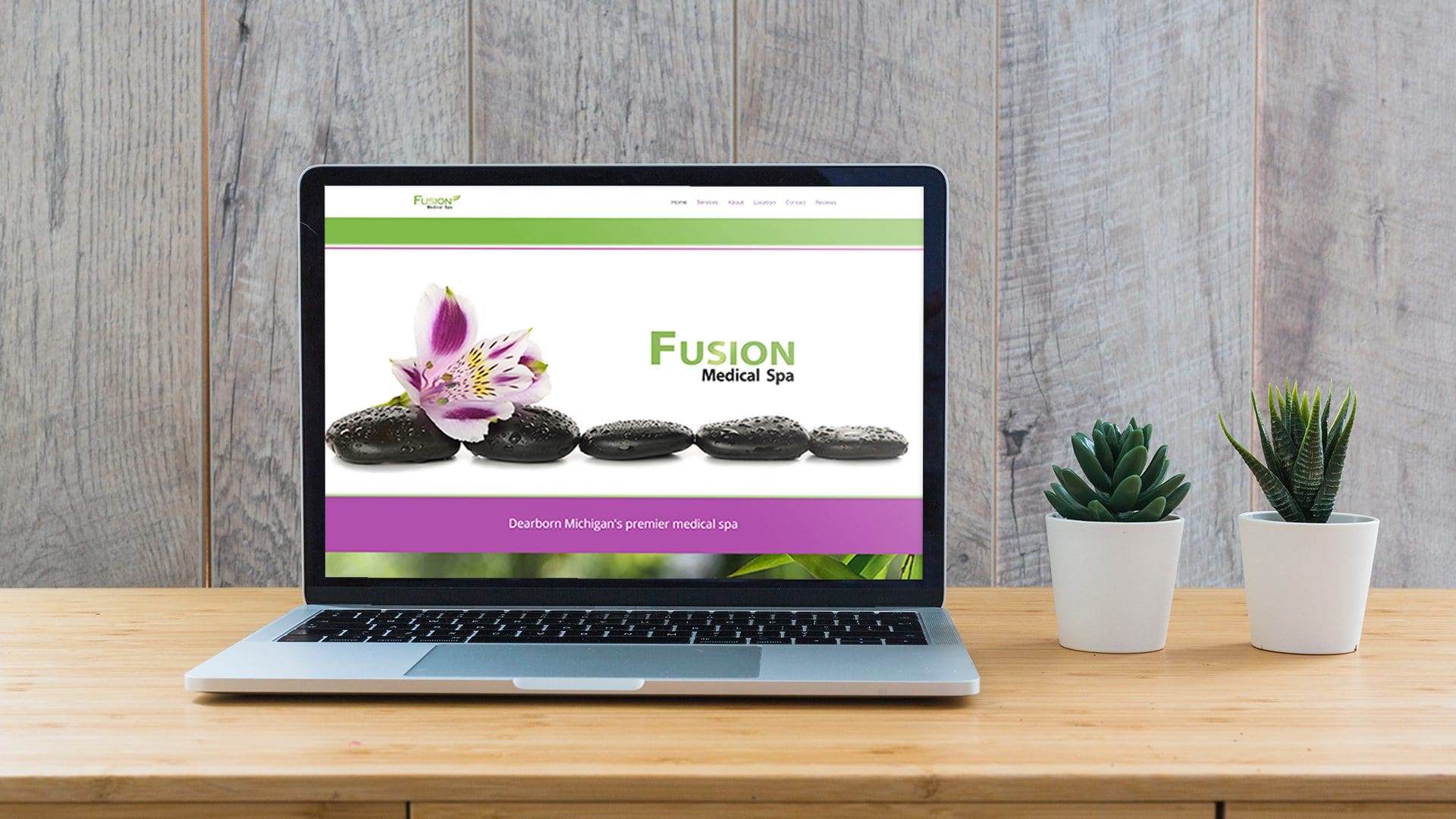 Fusion Spa - Website mockup 04