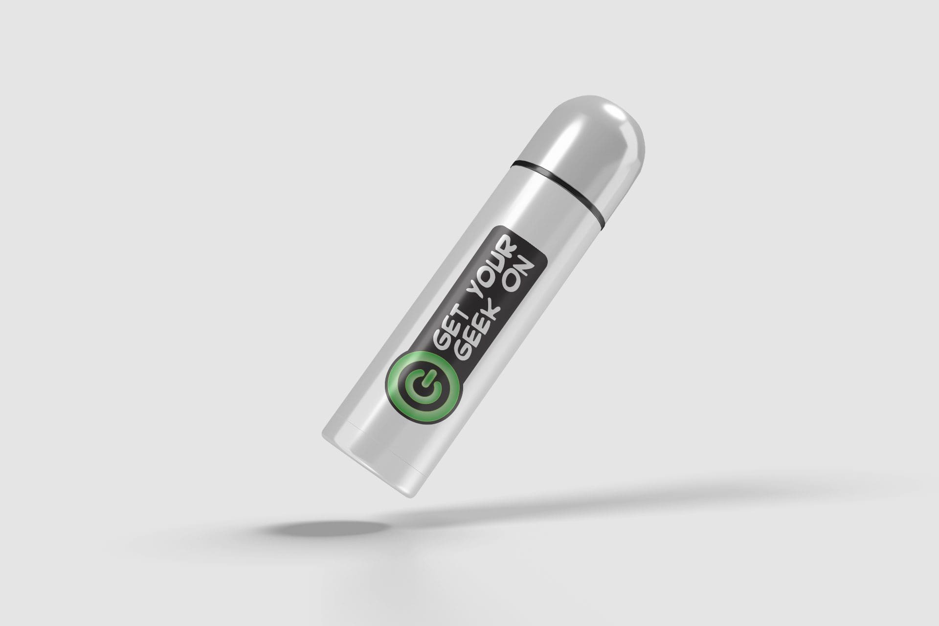 Get Your Geek On - Die-cut Sticker Mockup 03