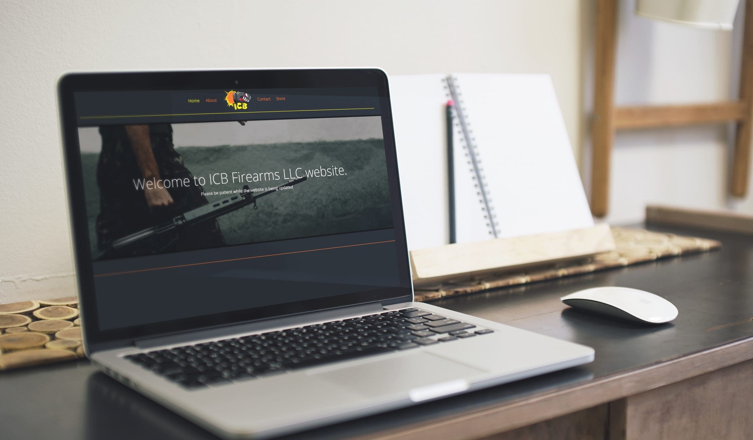 ICB Firearms - Website Mockup 01