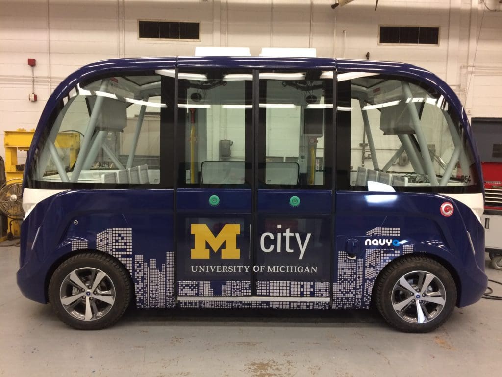 M-City Navya Shuttle Full Wrap M-City Navya Shuttle Full Wrap