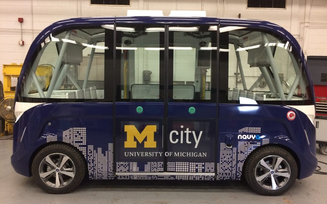 M-City Navya Shuttle Full Wrap