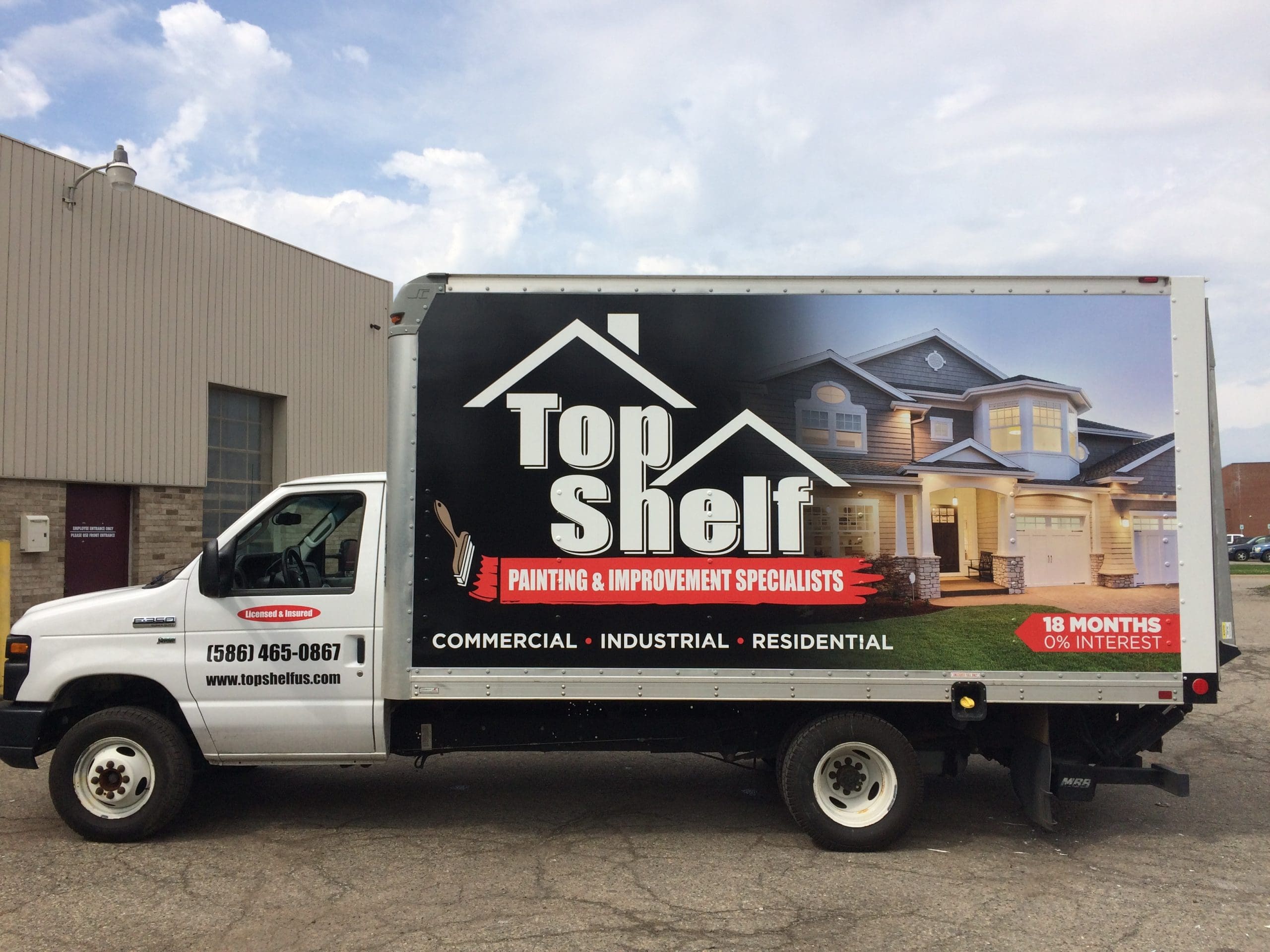 Top Shelf - E 350 Box Truck Wrap