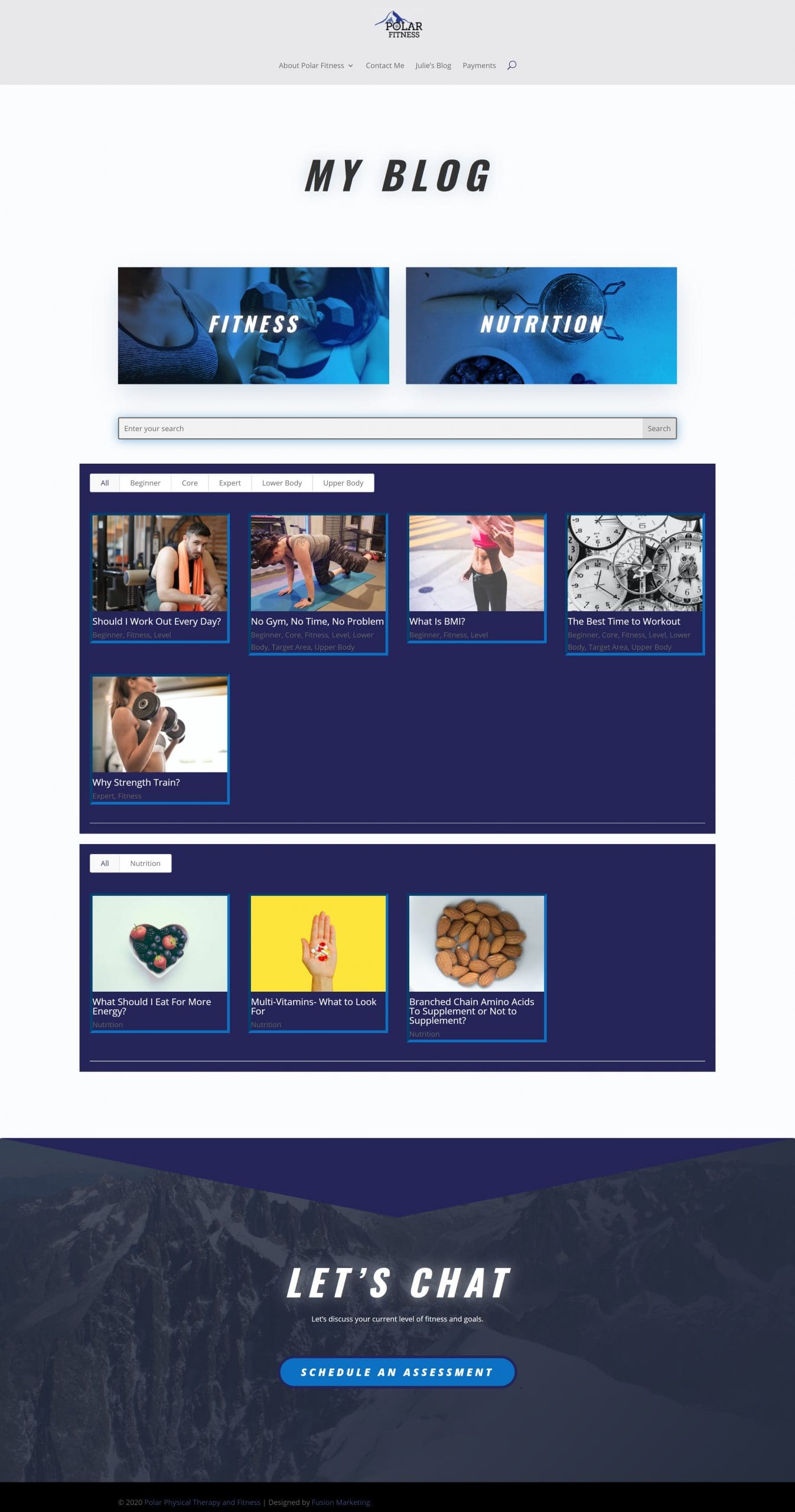 Polar Physical Therapy and Fitness - 2020 Website - Blog