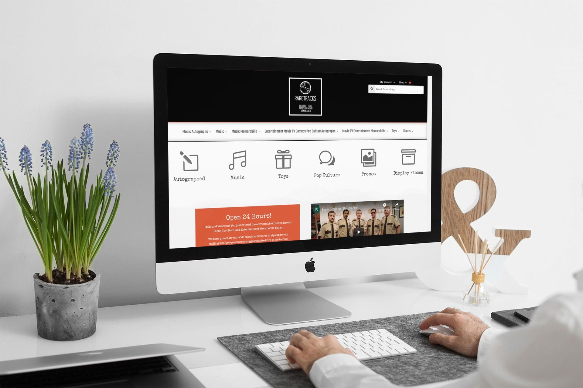 Raretracks - website mockup 02