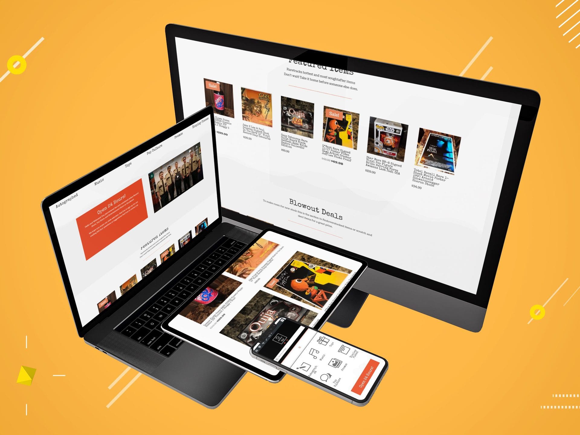 Raretracks - website mockup 04