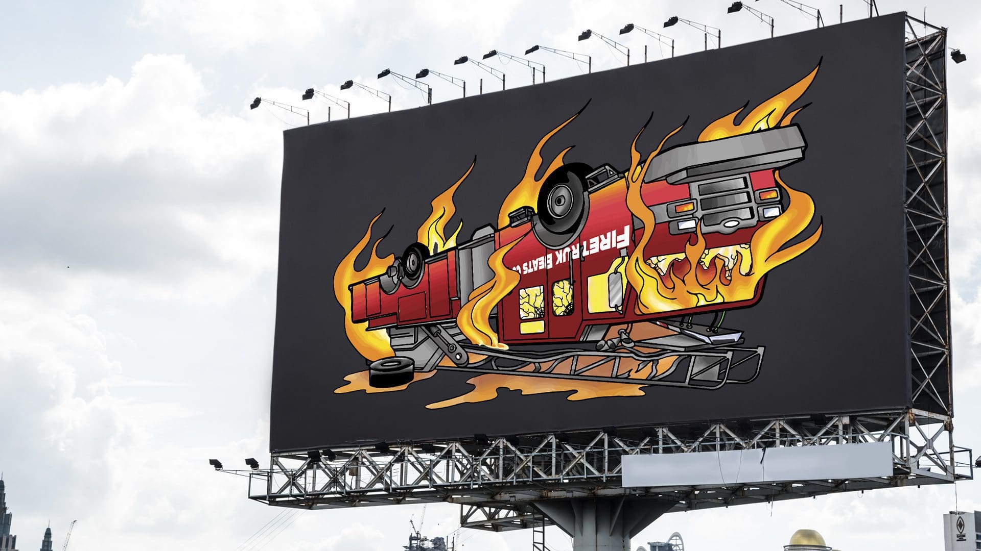 DJ Fireturk - Firetruck Album Art Design Mockup 03