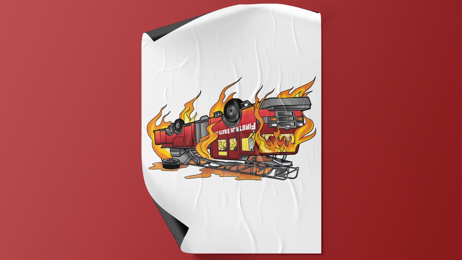 DJ Fireturk - Firetruck Album Art Design Mockup 04