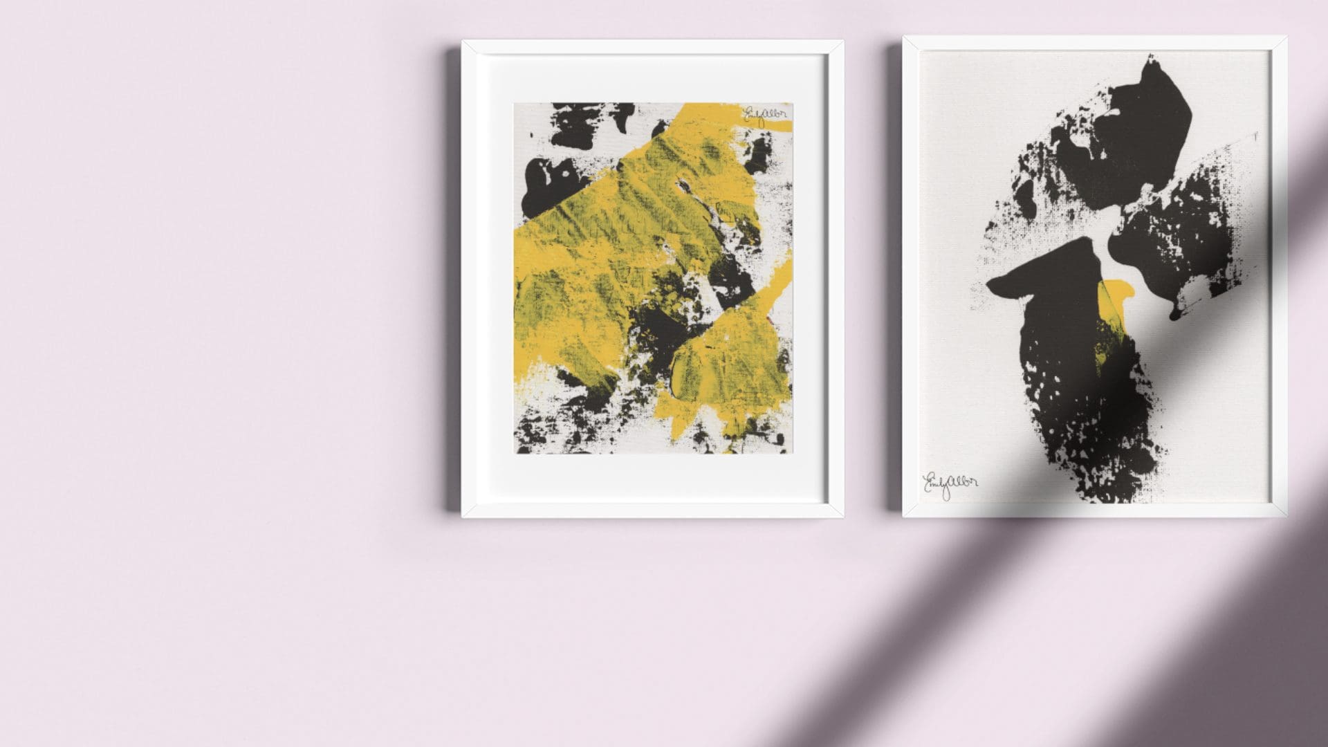 Emily Alber Art - Yellow and Black Mockup 04
