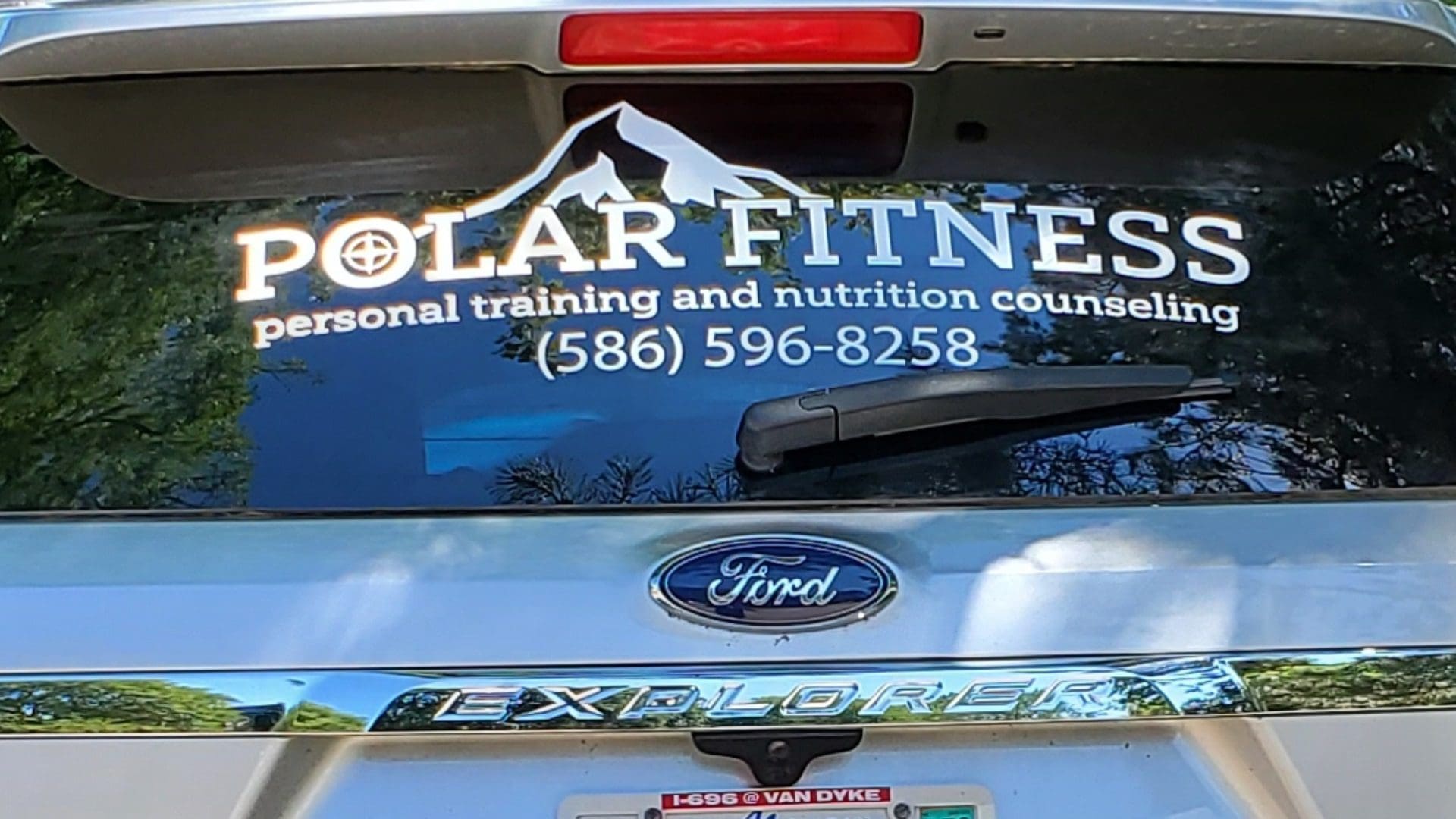 Polar Fitness - Ford Explorer Window Graphics 01