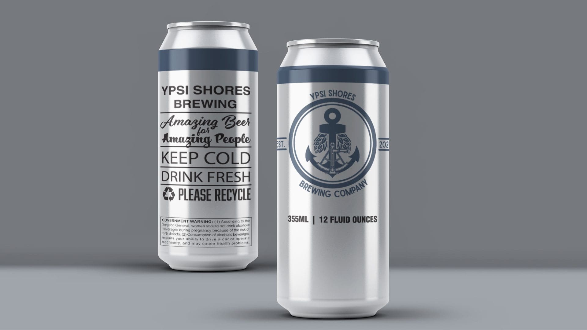 Ypsi Shores Brewing - 16 oz Can Label Mockup 02