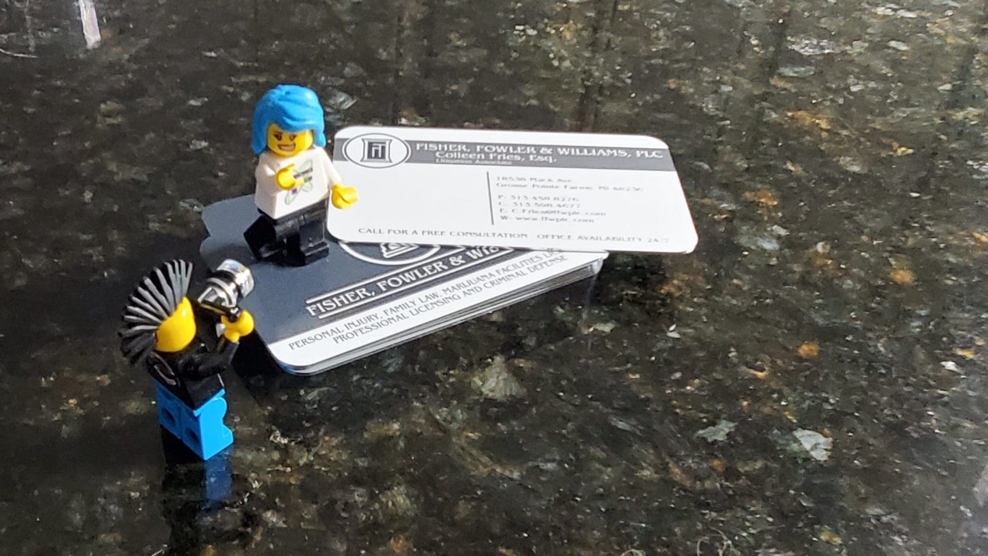 Fisher Fowler and Williams - Metal Business Cards (1)