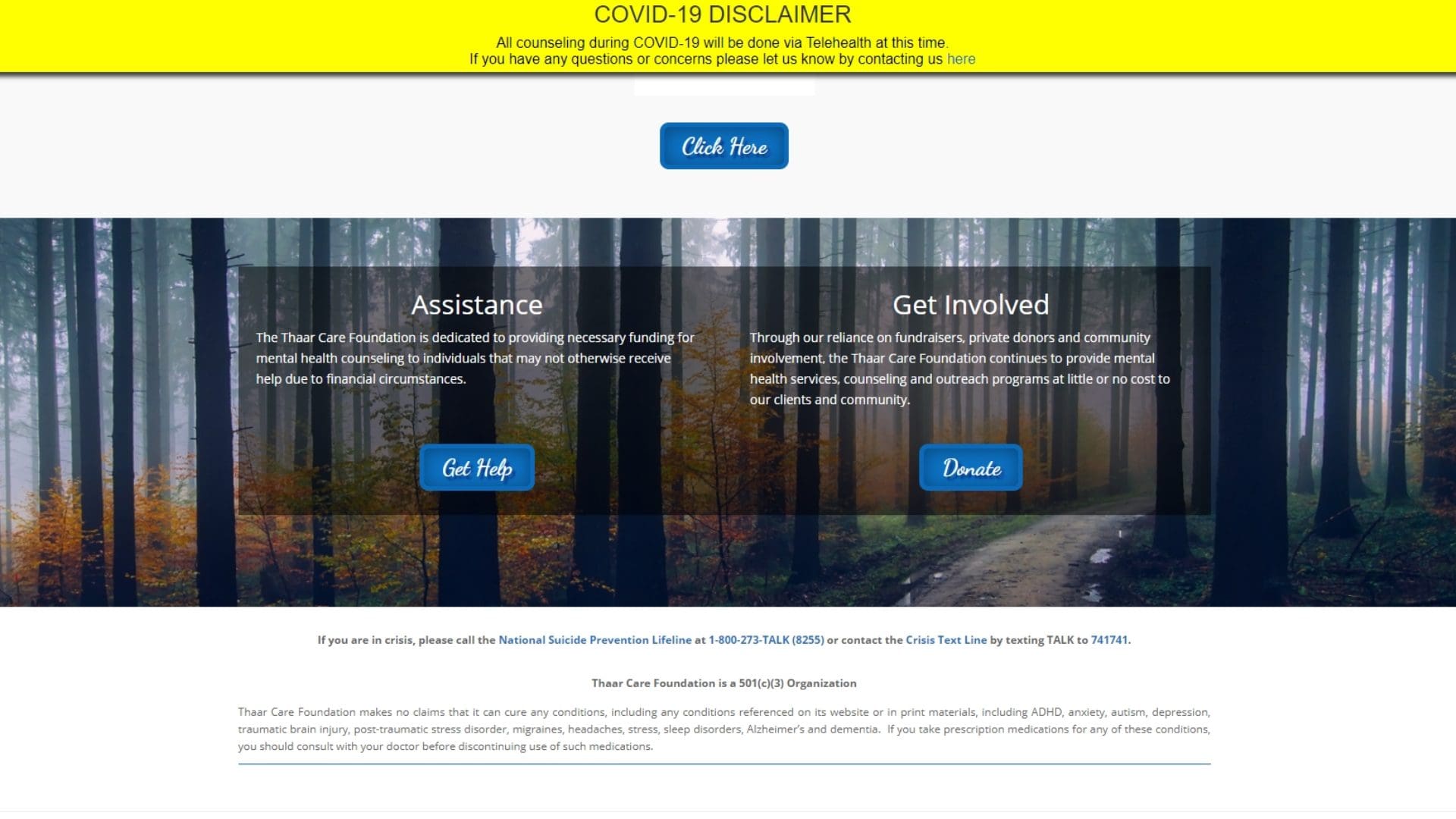 Thaar Care Foundation Inc. - Footer CTA