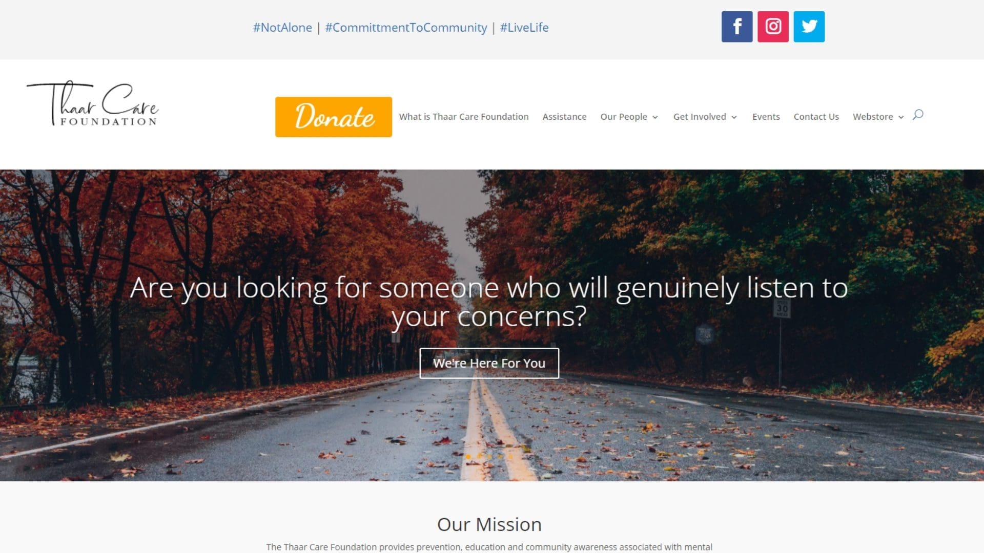 Thaar Care Foundation Inc. - Home Page