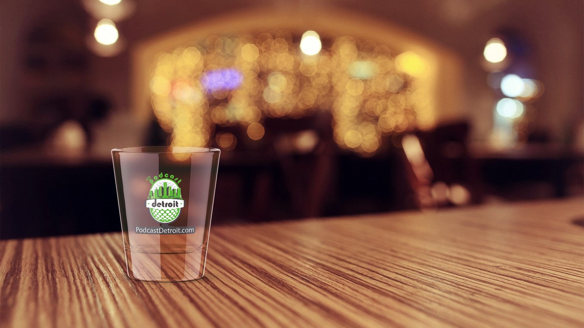 Podcast Detroit - Promotional Shot Glasses (3)
