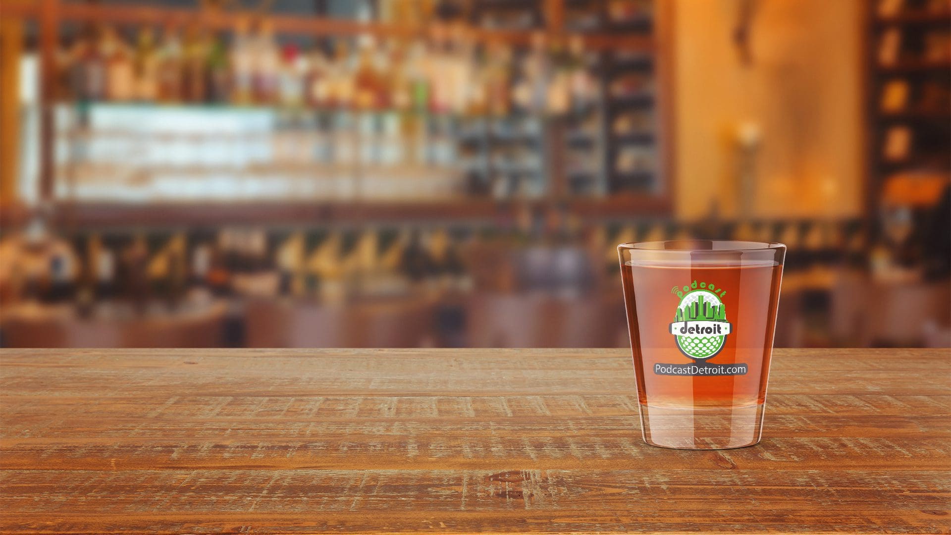 Podcast Detroit - Promotional Shot Glasses (4)