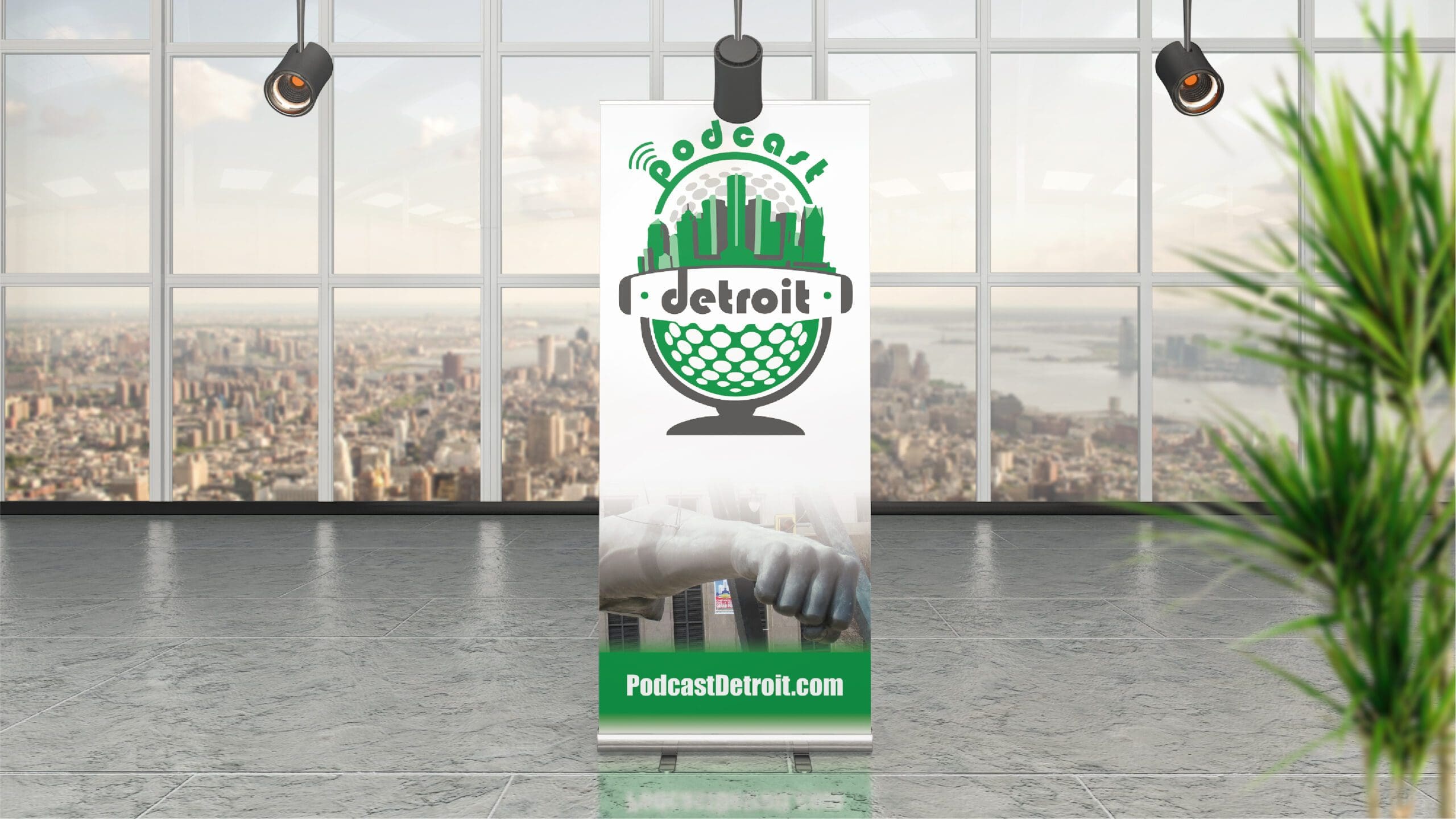 Podcast Detroit – Retractable Banners