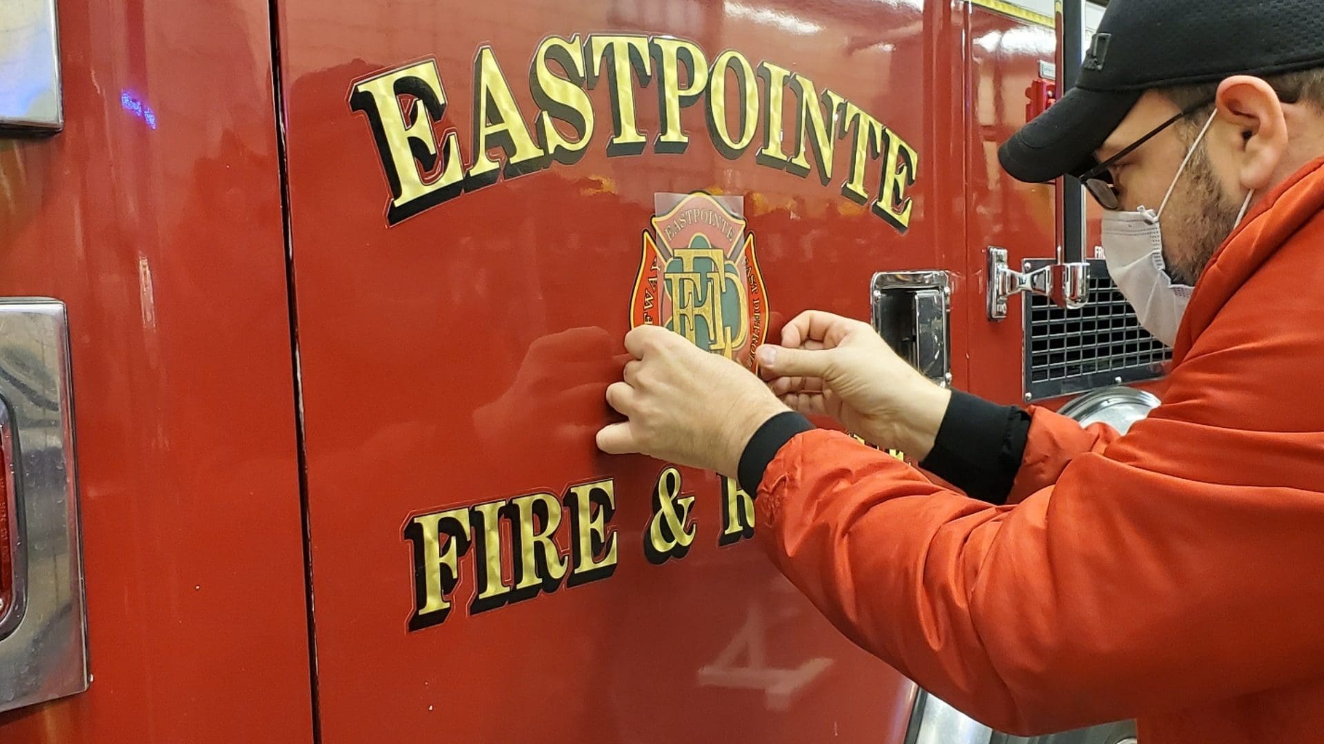 Fire Truck Vinyl Graphic Stickers (3)