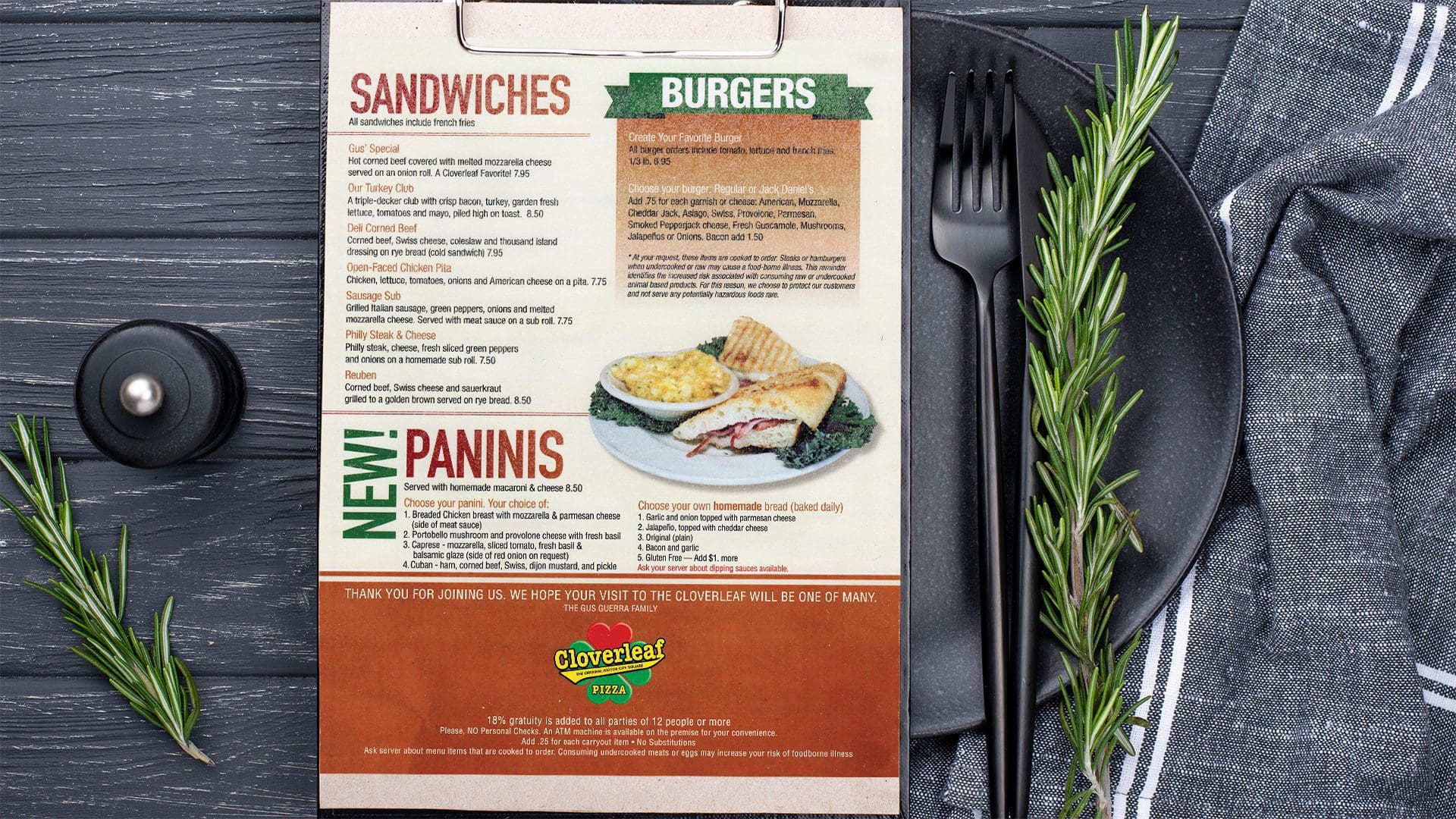 Restaurant Menu Graphic Design 4