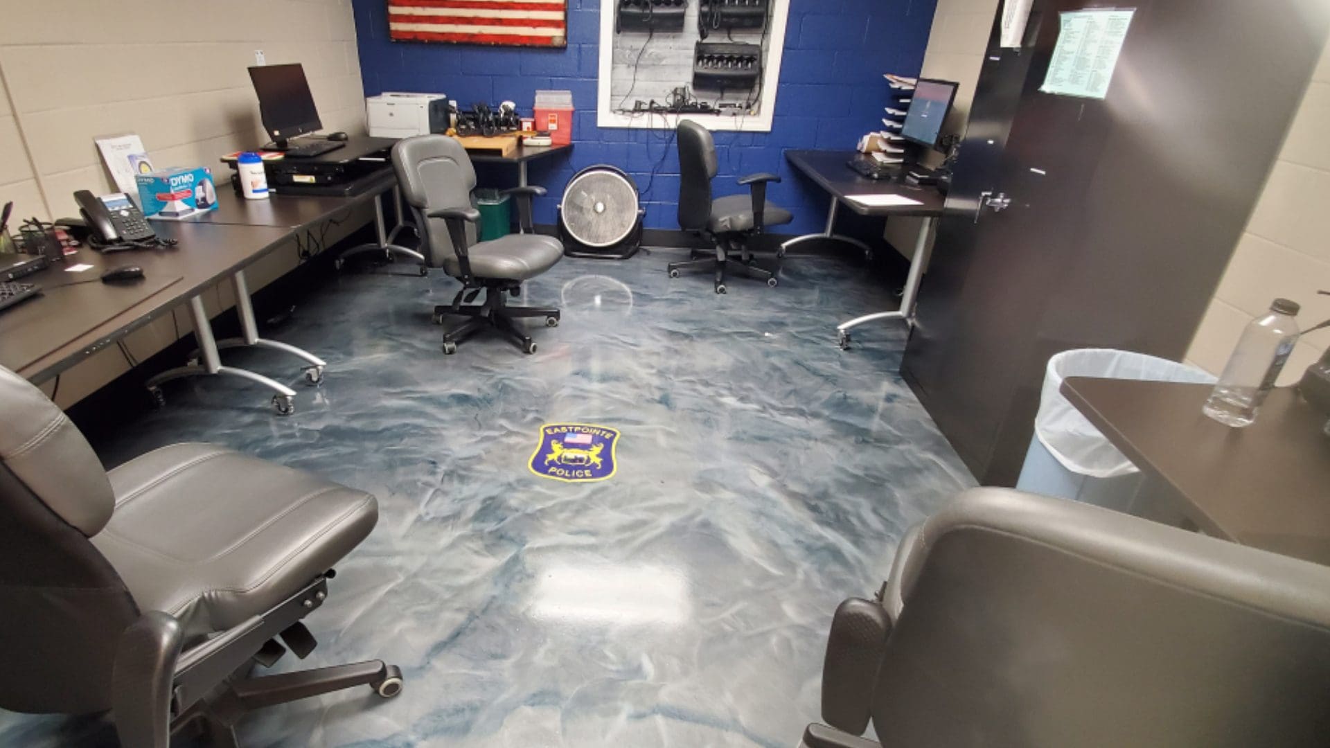 Eastpointe Police Epoxy Floor Graphic 2