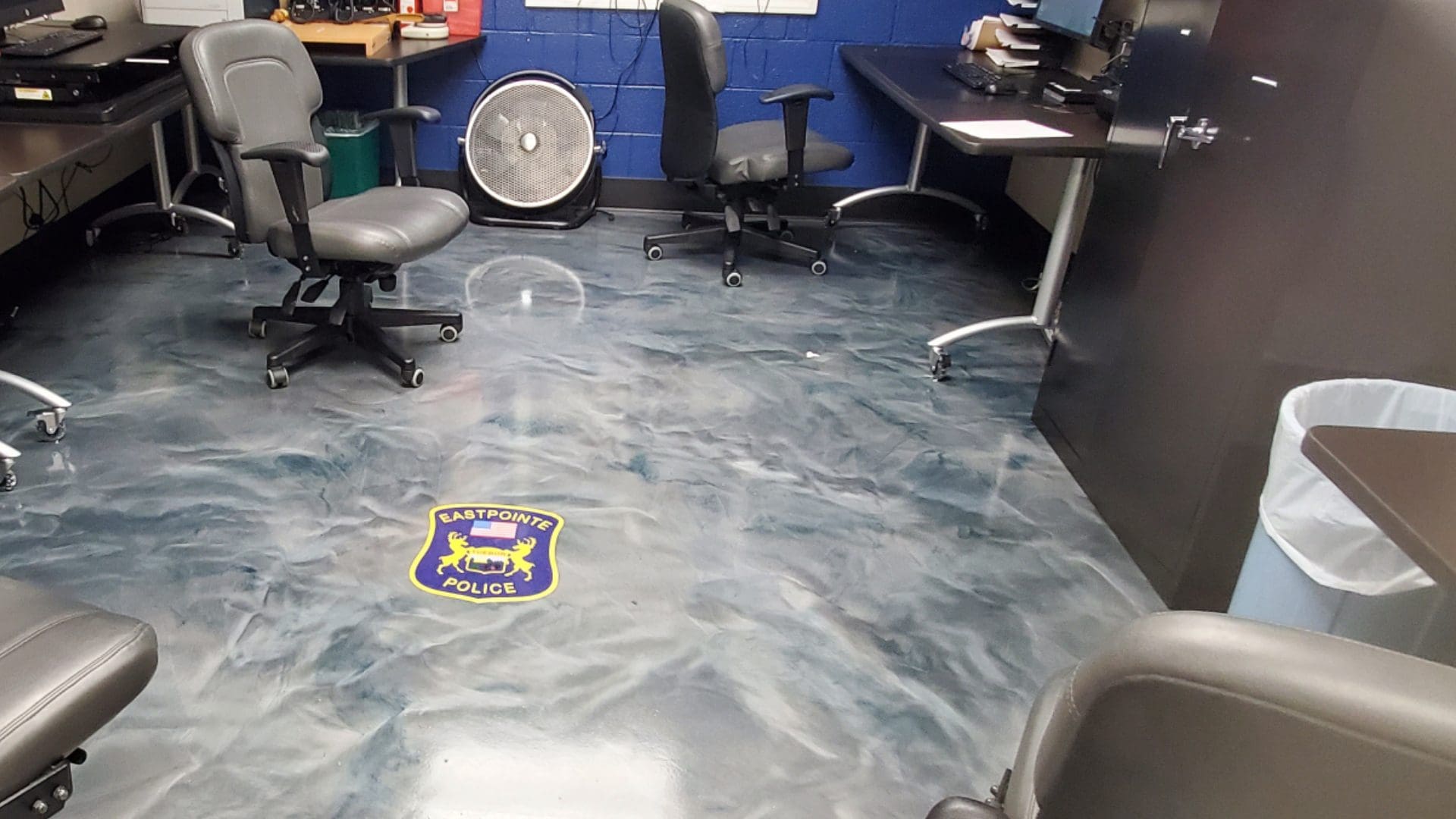 Eastpointe Police Epoxy Floor Graphic 3