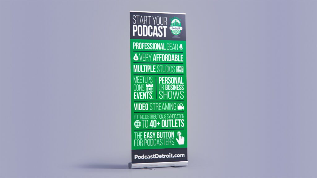 Podcast Retractable Banners 4 Podcast Retractable Banners 4