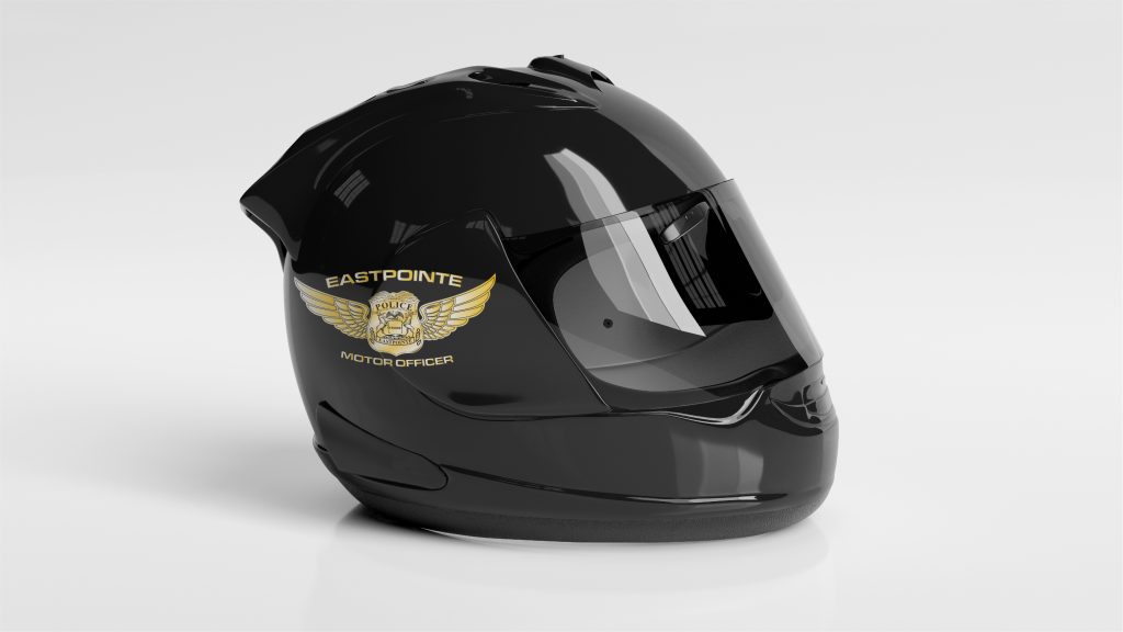 Police Motorcycle Helmet stickers 4