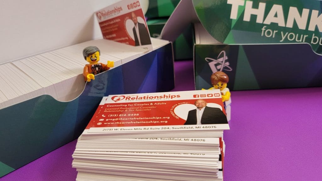 Red and White Business Cards 2