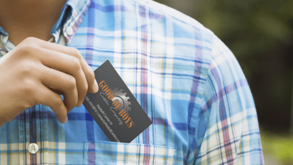 Black and orange business cards 2