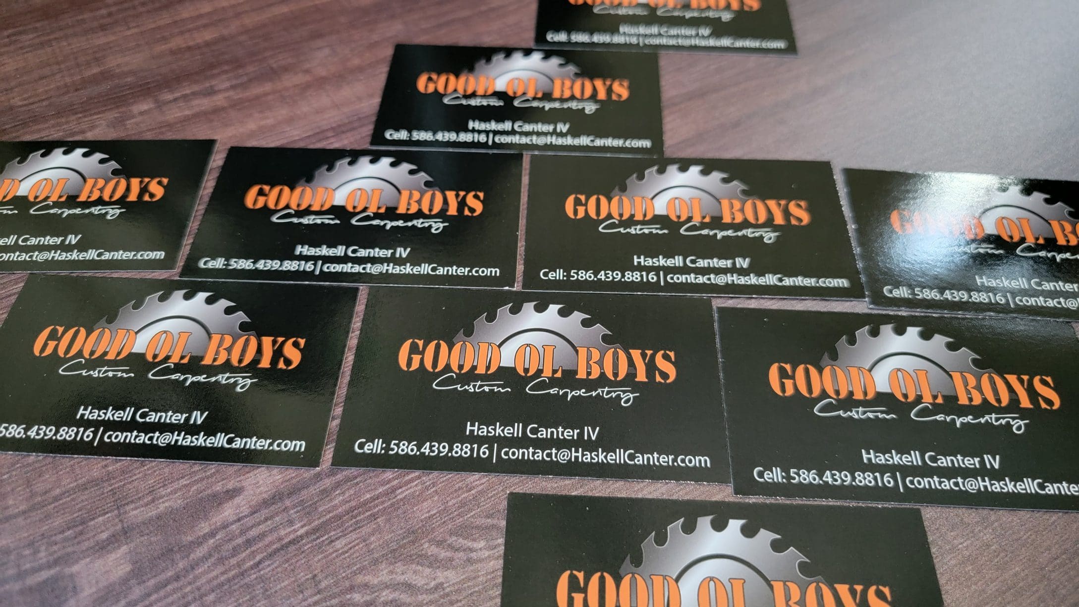 Black and orange business cards 3