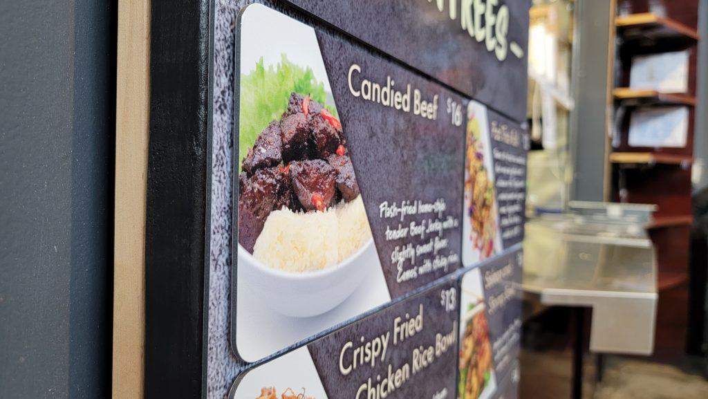 non digital menu board 3