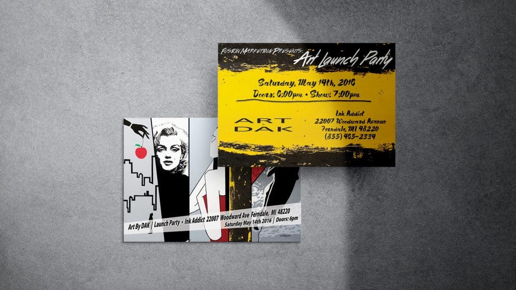 Flyers for art event Detroit 4