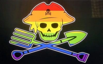 Fusion Marketing Donates Flags and Installs a Flagpole at the Eastpointe Community Garden