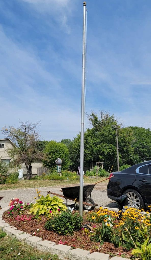 Fusion Marketing Fusion Marketing Donates Flags and Installs a Flagpole at the Eastpointe Community Garden Flagpole Fusion Marketing Fusion Marketing Donates Flags and Installs a Flagpole at the Eastpointe Community Garden Flagpole