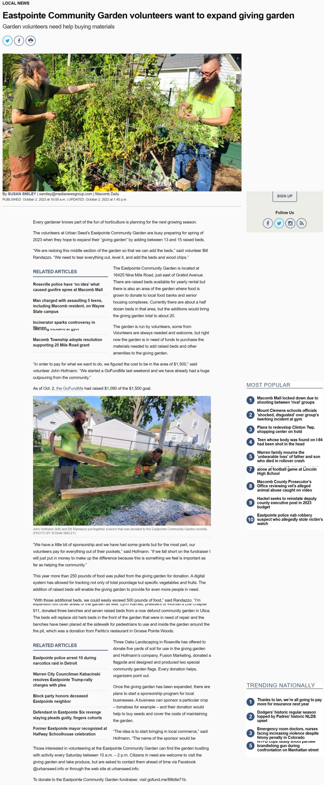 Fusion Marketing Fusion Marketing Donates Flags and Installs a Flagpole at the Eastpointe Community Garden Macomb Daily Screengrab Fusion Marketing Fusion Marketing Donates Flags and Installs a Flagpole at the Eastpointe Community Garden Macomb Daily Screengrab