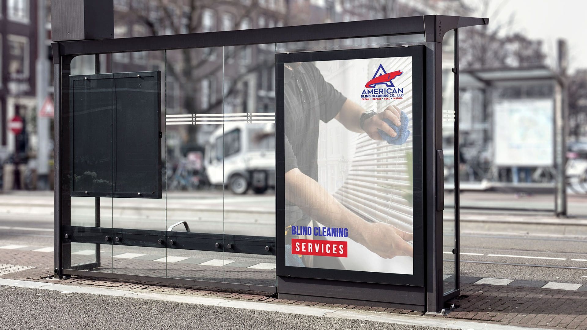 Bus Stop Billboard MockUp 2