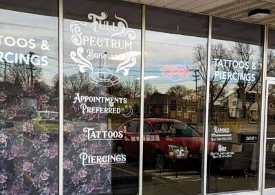 Full Spectrum Body Art – Window Advertisements