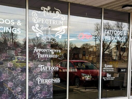 Full Spectrum Body Art – Window Advertisements