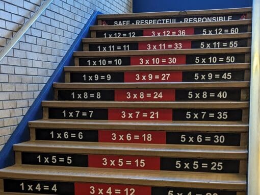 Thorne Elementary School – Vinyl Staircase Graphics