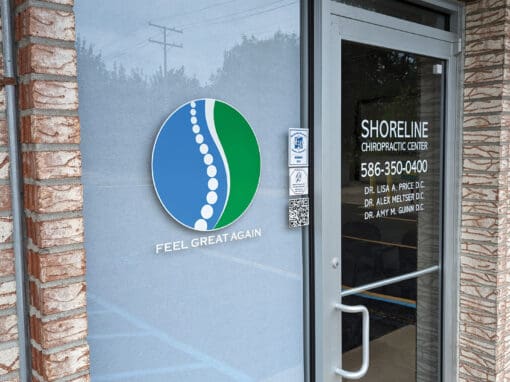 Shoreline Chiropractic – Window Graphics
