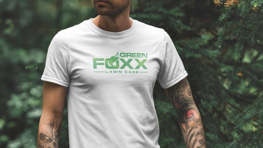 Fusion Marketing Green Foxx Lawn Care Logo Mockup 02