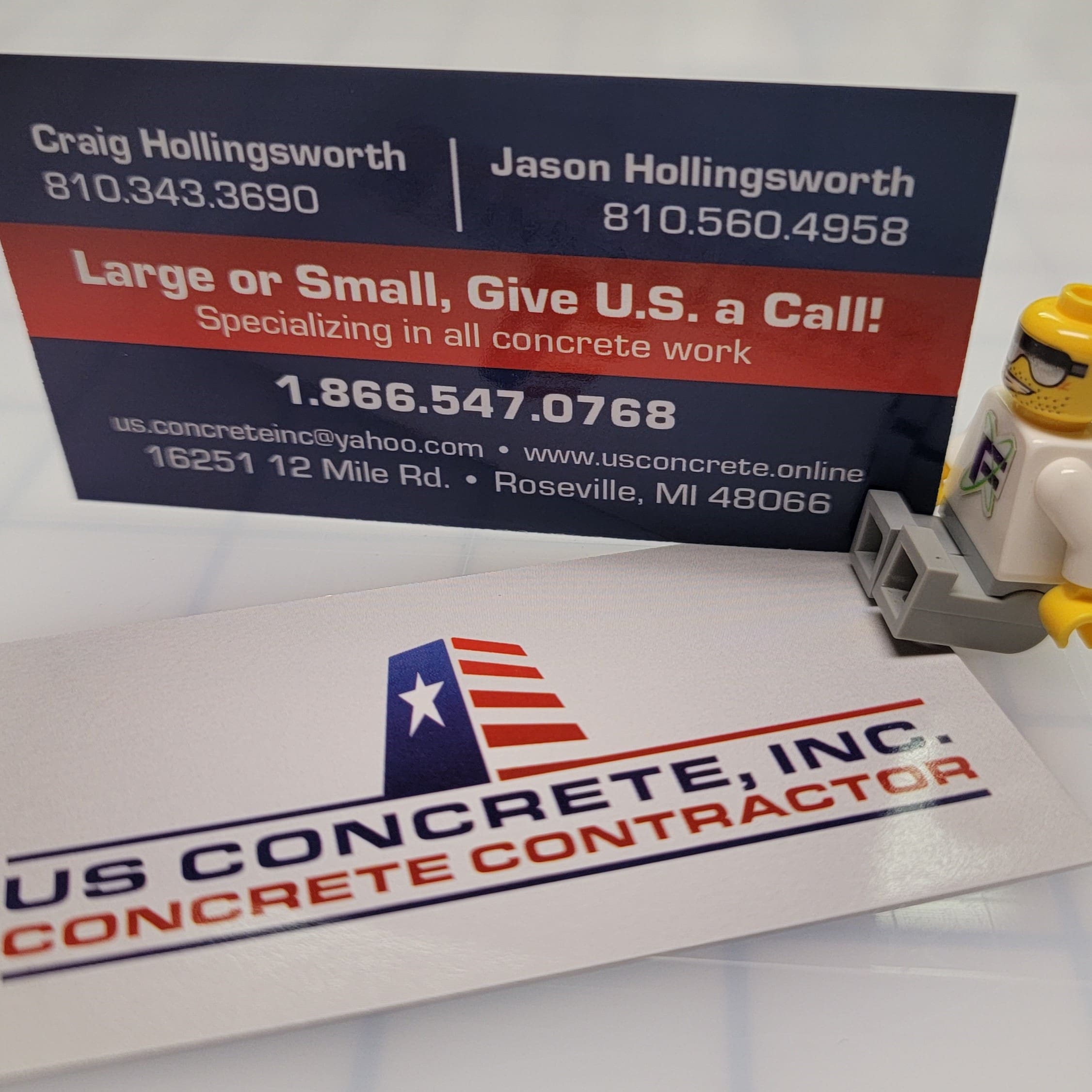 LEGO US Concrete Business Cards